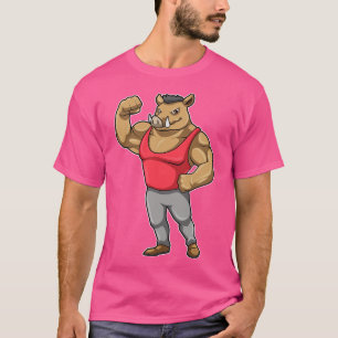 Boar Bodybuilder Bodybuilding Muscles T-Shirt