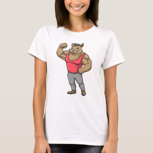 Boar Bodybuilder Bodybuilding Muscles T-Shirt