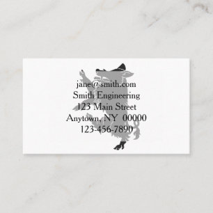 Boar  Dancing heraldry  silhouette Business Card