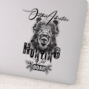 boar hunting Sticker