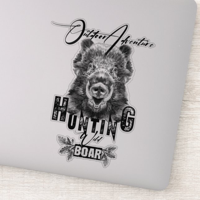 boar hunting    Sticker (Detail)