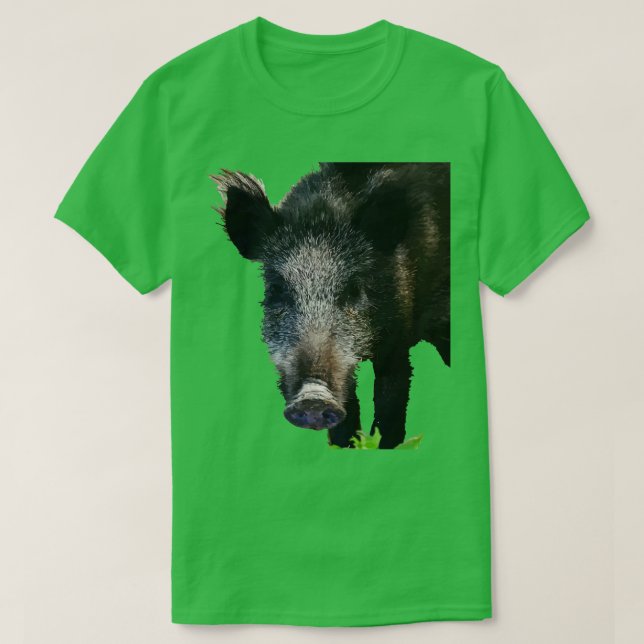 Boar Making Eye Contact Vector Art T-Shirt (Design Front)