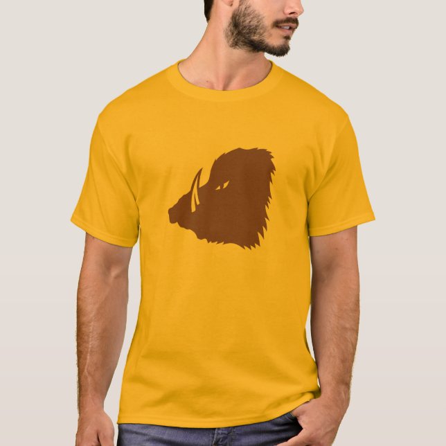 boar profile logo T-Shirt (Front)