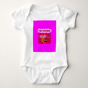 Board Bee Art Print Baby Bodysuit