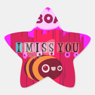 Board Bee Art Print Star Sticker
