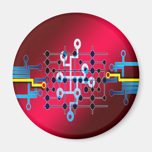 board circuits trace control cente magnet (Front)