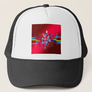 board circuits trace control cente trucker hat