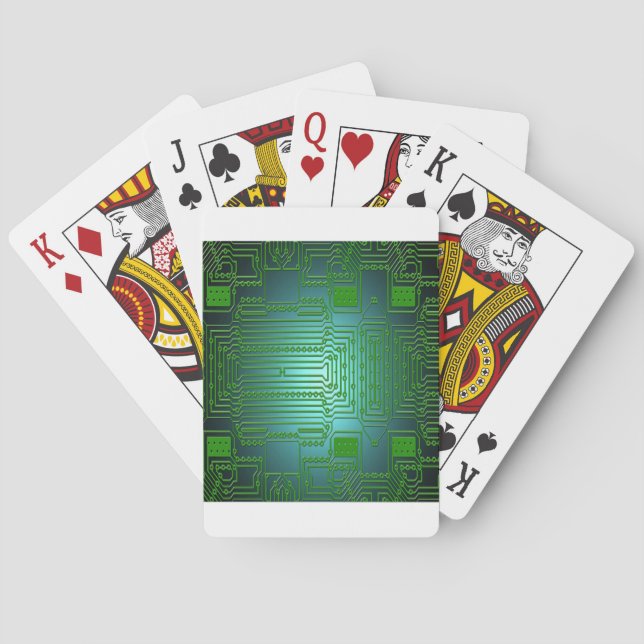 board conductors circuits playing cards (Back)