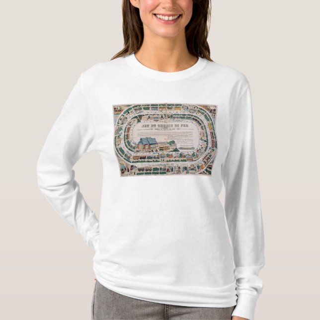 Board for a railway game, 1850 T-Shirt (Front)
