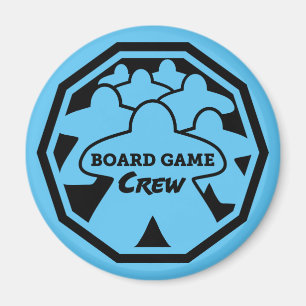 Board Game Crew Black Frame Magnet