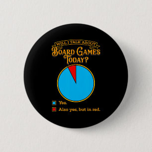 Board Game Enthusiast T Shirt  6 Cm Round Badge