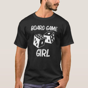 Board Game For Girls Kids Dice Chequered Board Pla T-Shirt