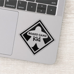 Board Game Kid Vinyl Sticker