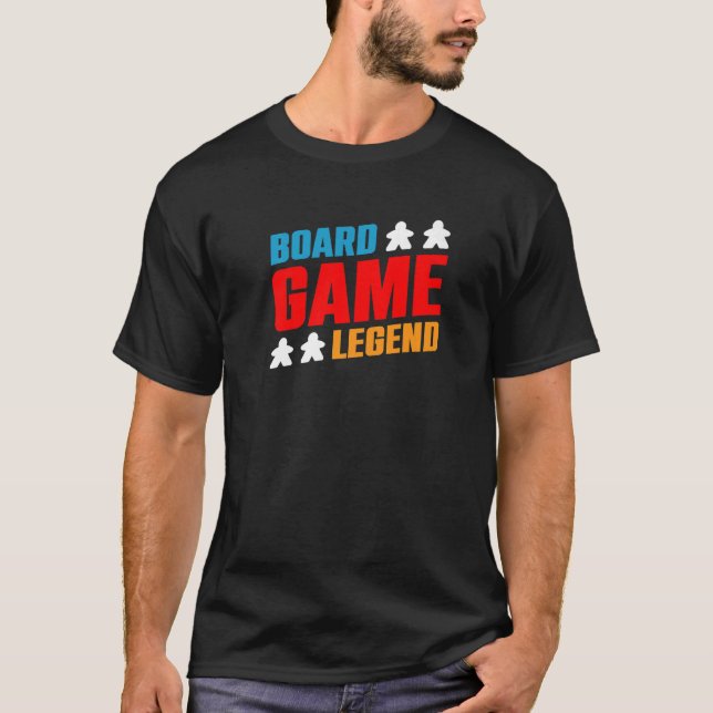 Board Game Legend Funny Game Night Board Games Pre T-Shirt (Front)