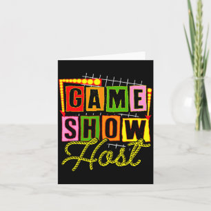 Board Game Lover Trivia Game Night Funny Game Show Card