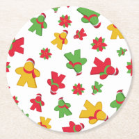 Board Game Meeple Christmas Pattern
