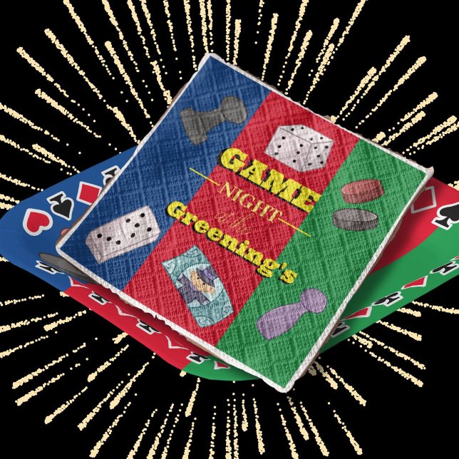Board game party games night casino cards dominoes napkin (Creator Uploaded)