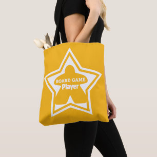 Board Game Player White Frame Tote Bag