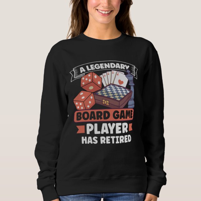 Board Games Chess Board Game Player Gambling Sweatshirt (Front)