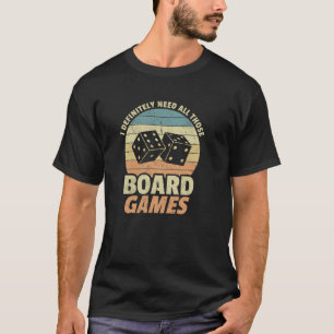 Board Games Enthusiast Board Game Dice T-Shirt