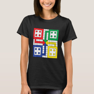 Board Games Play Ludo On Your   Illustration Graph T-Shirt