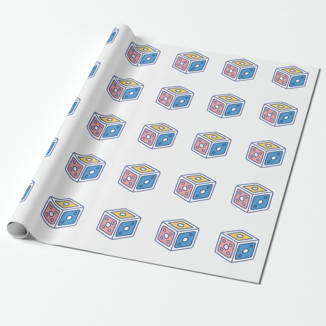 board games wrapping paper (Unrolled)