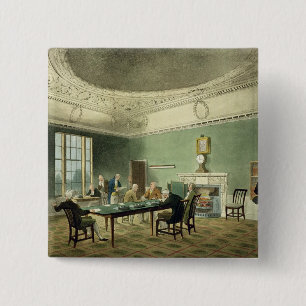 Board of Trade, from 'Ackermann's Microcosm of Lon 15 Cm Square Badge