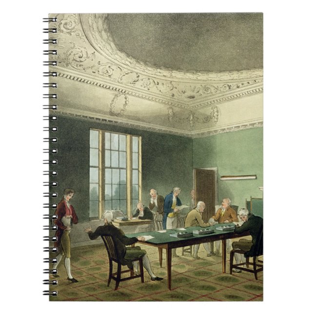 Board of Trade, from 'Ackermann's Microcosm of Lon Spiral Notebook (Front)
