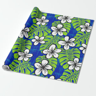 Board Short Garden - deep blue Wrapping Paper