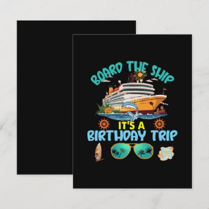Board The Ship It s A Birthday Trip Enclosure Card