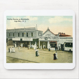 Board Walk, Cape May, New Jersey Vintage Mouse Pad