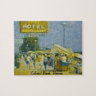 Board Walk, Colonial Beach, Virginia Jigsaw Puzzle
