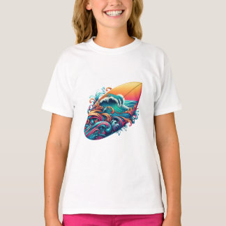 board with waves T-Shirt