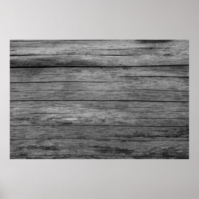 Board wood gray grain texture poster (Front)