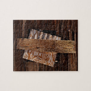 Boarded Up Old Wooden House Window Jigsaw Puzzle
