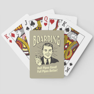 Boarding:Half Pipe's Good Full Better Playing Cards