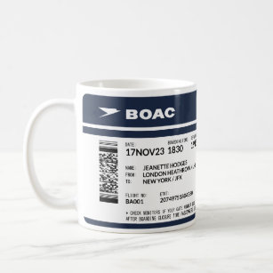 Boarding Pass 5000x1958 (blue) SFR2 Coffee Mug