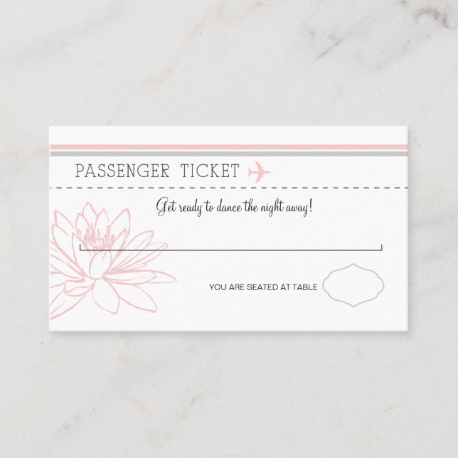 Boarding Pass Escort/Seating Card (Front)