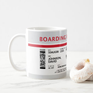 Boarding Pass - Grey Coffee Mug