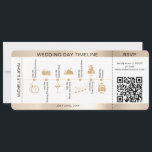 Boarding Pass Illustrated Wedding Timeline RSVP Invitation<br><div class="desc">Boarding Pass Illustrated Wedding Timeline RSVP Invitation</div>