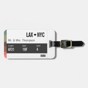 Boarding Pass Luggage Tag