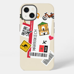 boarding pass Marrakech city iPhone 13 Case