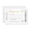 Boarding Pass Plane Ticket Destination Wedding