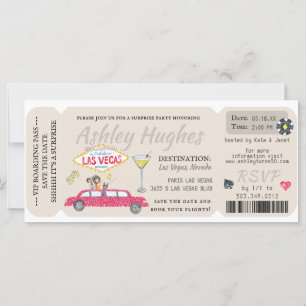 Boarding Pass Surprise Destination Birthday