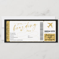 Boarding Pass Surprise Fake Airline Ticket