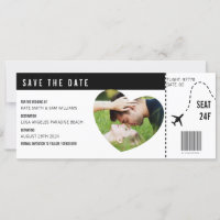 Boarding Pass Ticket Photo Personalised Custom