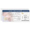 Boarding Pass Tickets | Navy Save the Date Photo