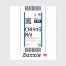 Boarding pass to Chiangmai (CNX)