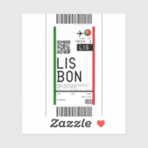 Boarding pass to Lisbon (LIS)