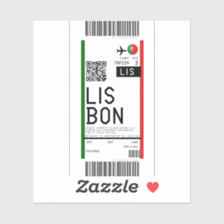 Boarding pass to Lisbon (LIS)